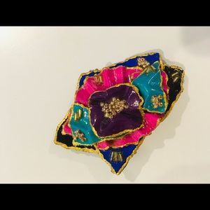 VTG Handcrafted Paper/Acrylic Broach